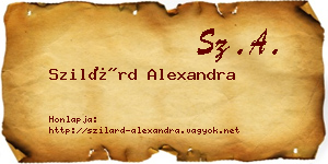 Szilárd Alexandra névjegykártya