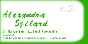 alexandra szilard business card