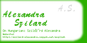 alexandra szilard business card